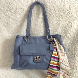 Coach Penelope Carryall Shoulder Bag (Perriwinkle)